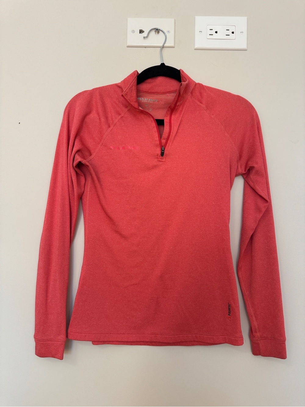 Mammut Long-Sleeve Half-Zip Wool Baselayer Top - Pink
